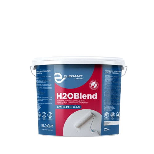 Краска акриловая Elegant H2OBlend моющаяся краска 10 кг