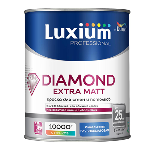 Luxium Dulux Professional Diamond Extra Matt BW 9л