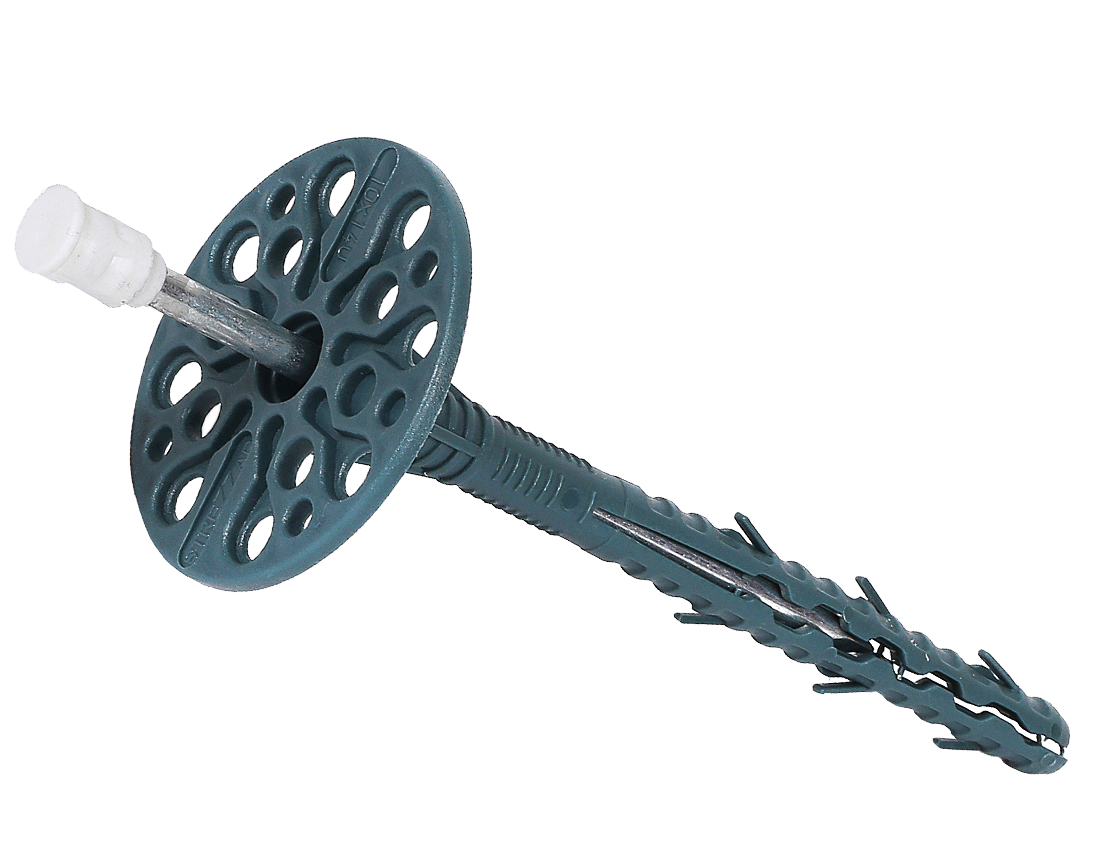 Дюбель для теплоизоляции FIX PLAST с металлическим гвоздем термоголова 10*160