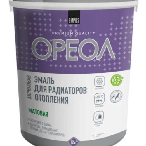 Эмаль для радиаторов Ореол матовая белая 3 кг