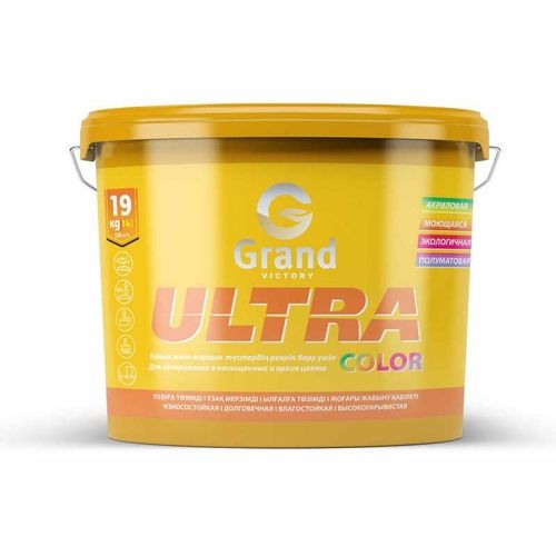 Водоэмульсия GRAND VICTORY ULTRA COLOR влагостойкая полуматовая база С (Премиум класс)