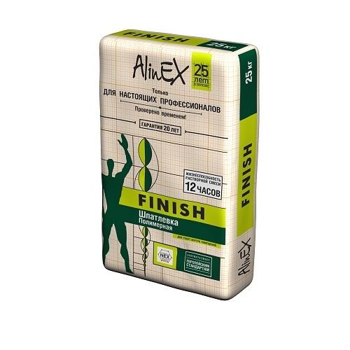 Полимерная шпатлевка AlinEX FINISH (25кг)