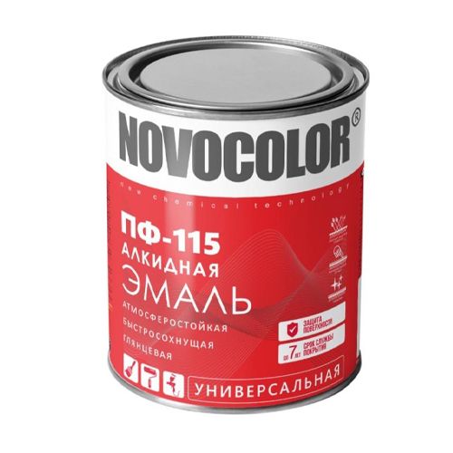 Эмаль NOVOCOLOR ПФ-115 голубая 2,6кг