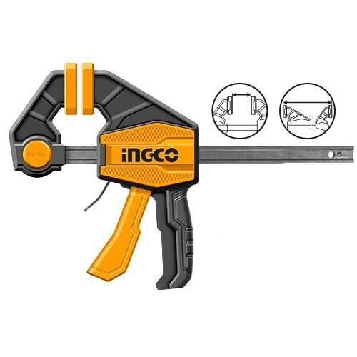 Быстрозажимная струбцина INGCO 63х150 мм HQBC01601 INDUSTRIAL