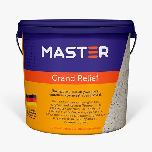 Штукатурка Grand Relief Тёмный 15 кг
