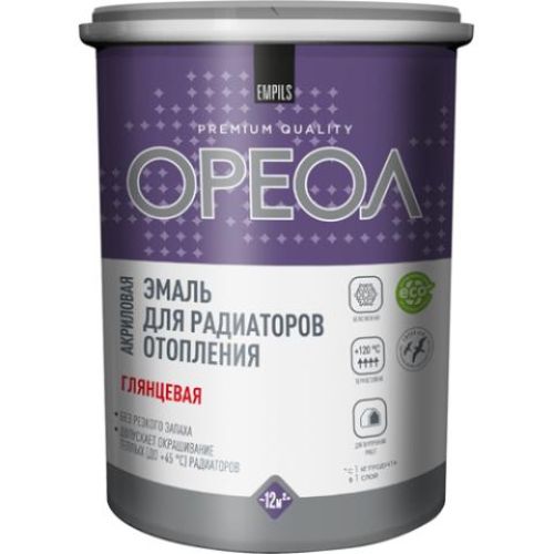 Эмаль для радиаторов Ореол глянцевая белая 3 кг