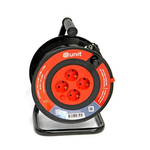 Катушка 4места 2p+pe 3х1,5мм2, 16А/3,5кВт/220В UNIT 20м