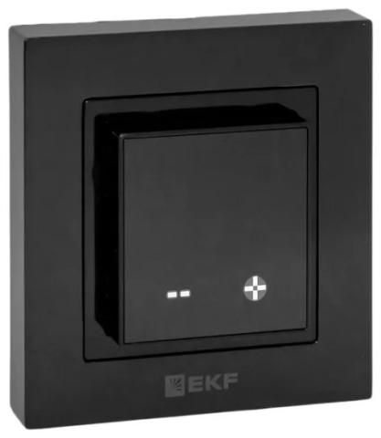 Термостат для теплых полов электронный черный 16 A 230В EKF