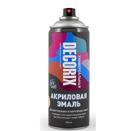 Аэрозольная эмаль Decorix (белый; глянцевый) 0101-21 DX